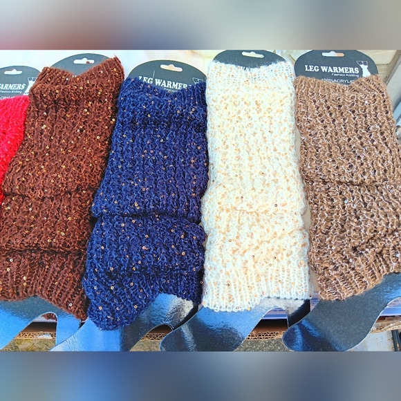 KNITTED GLITTER - Winter Leg Warmers - Picture 3 of 12